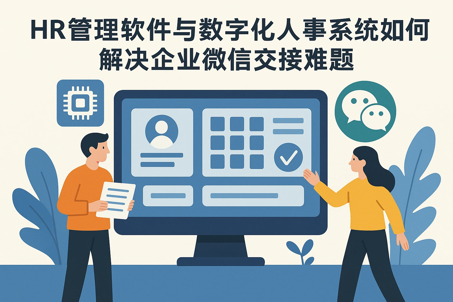 HR管理软件与数字化人事系统如何解决企业微信交接难题