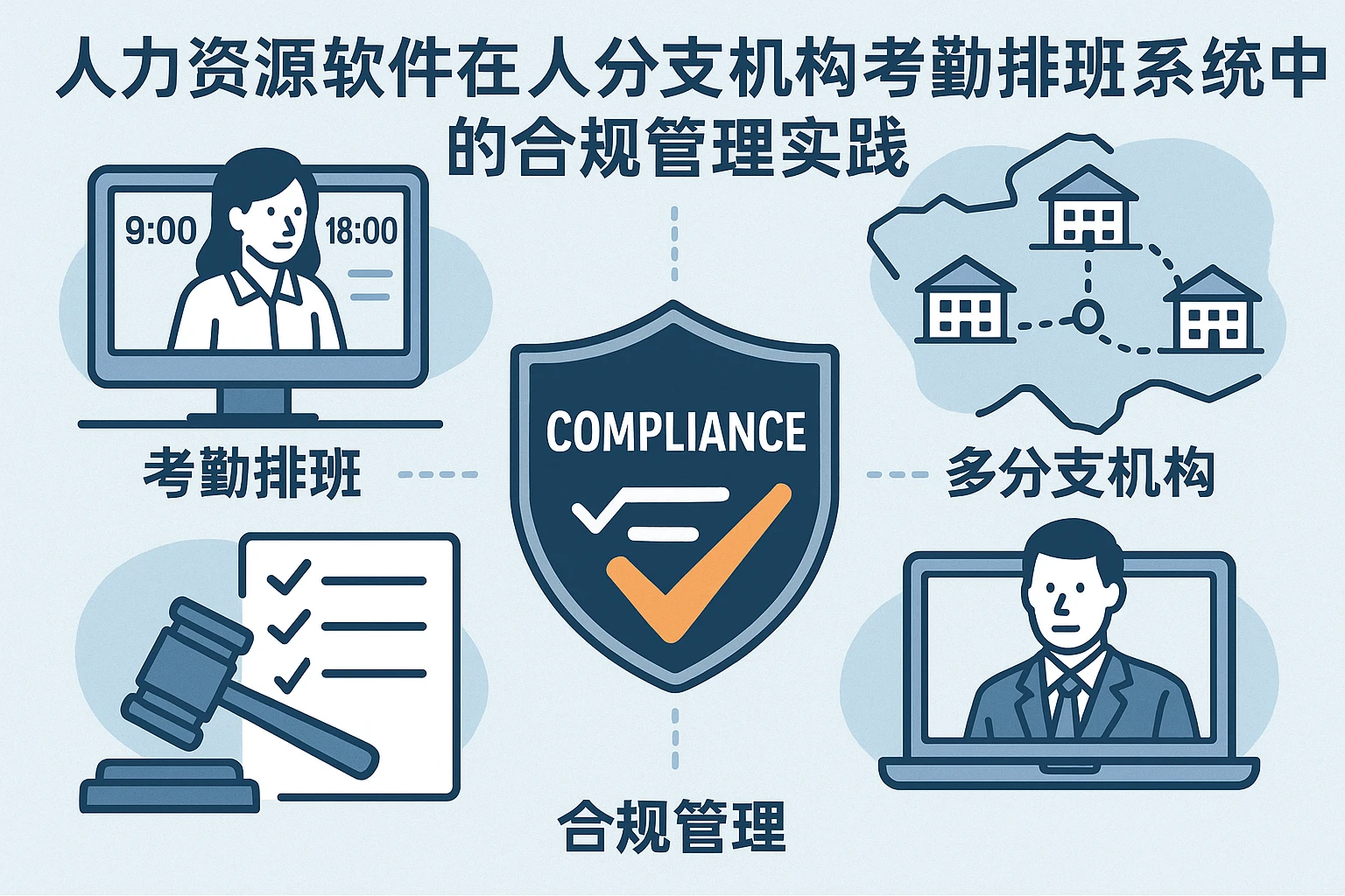 人力资源软件在多分支机构考勤排班系统中的合规管理实践