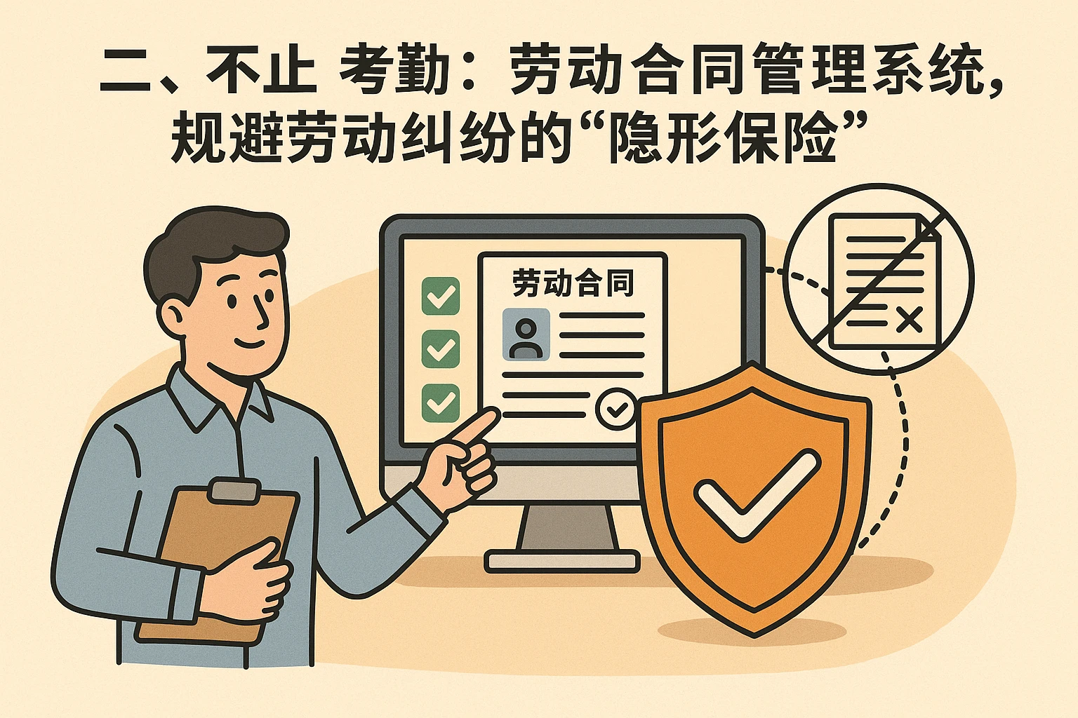 二、不止考勤：劳动合同管理系统，规避劳动纠纷的“隐形保险”