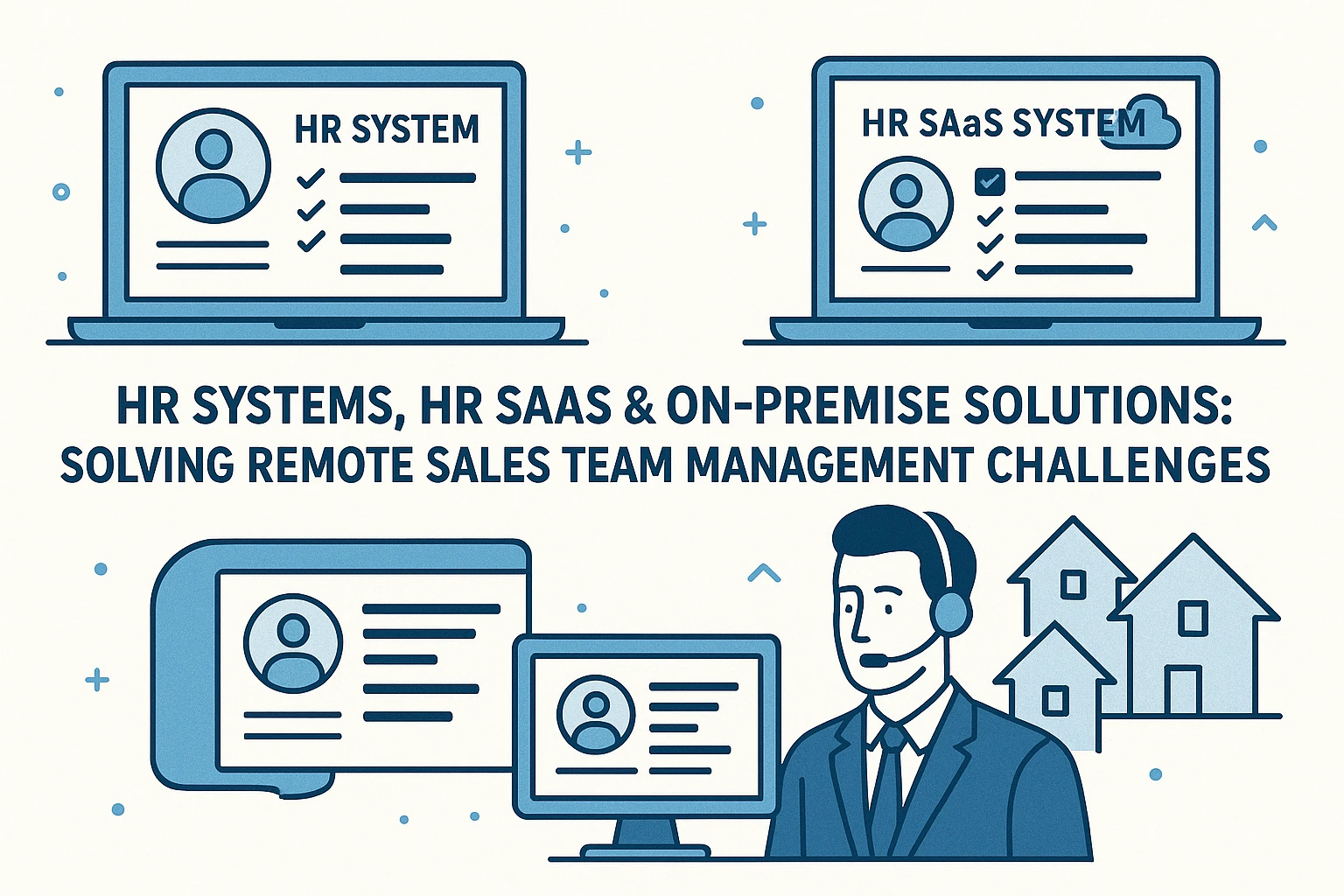 人力资源系统、人事SaaS系统与本地部署方案：破解远程销售团队管理难题