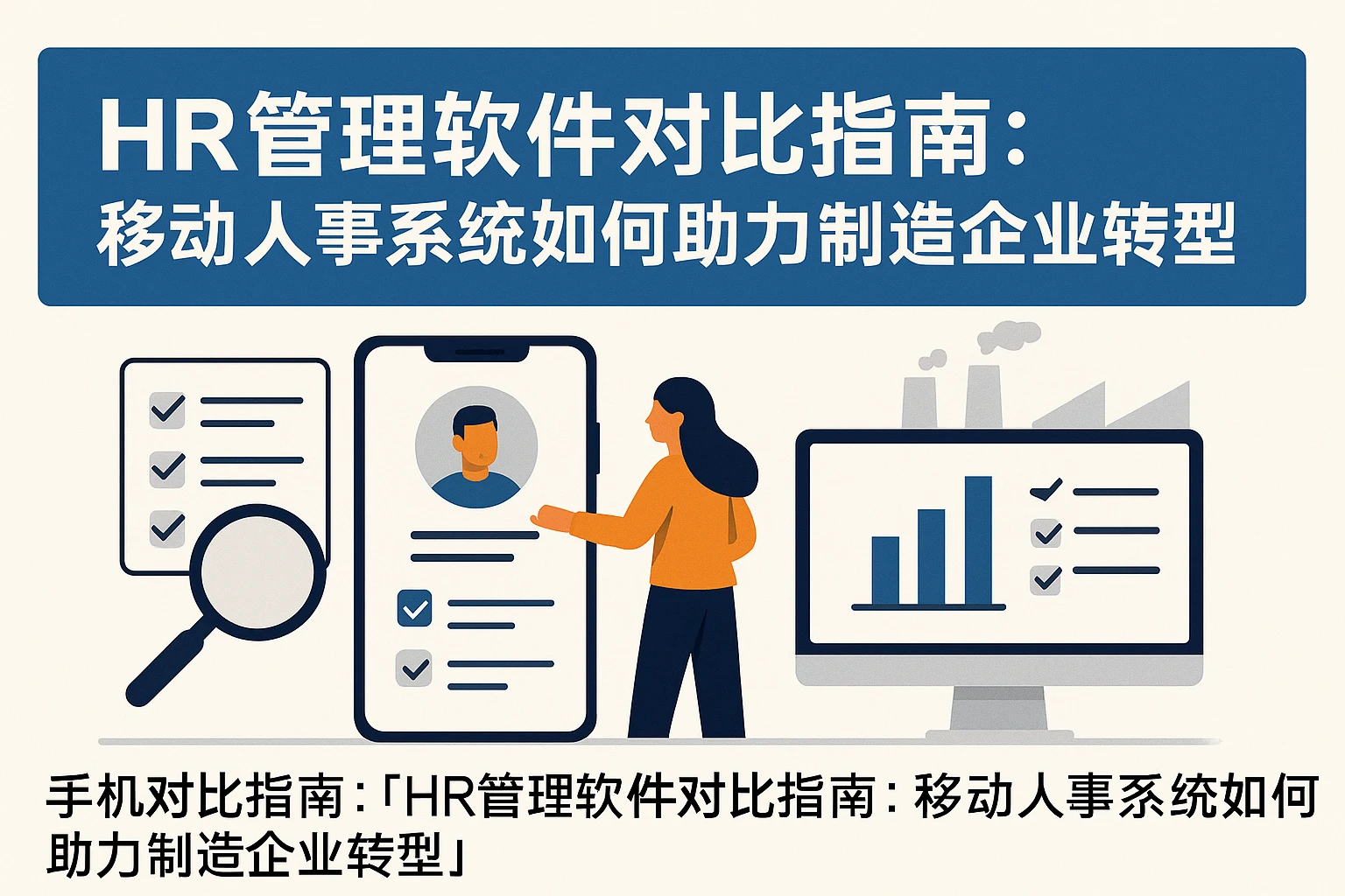 HR管理软件对比指南:移动人事系统如何助力制造企业转型