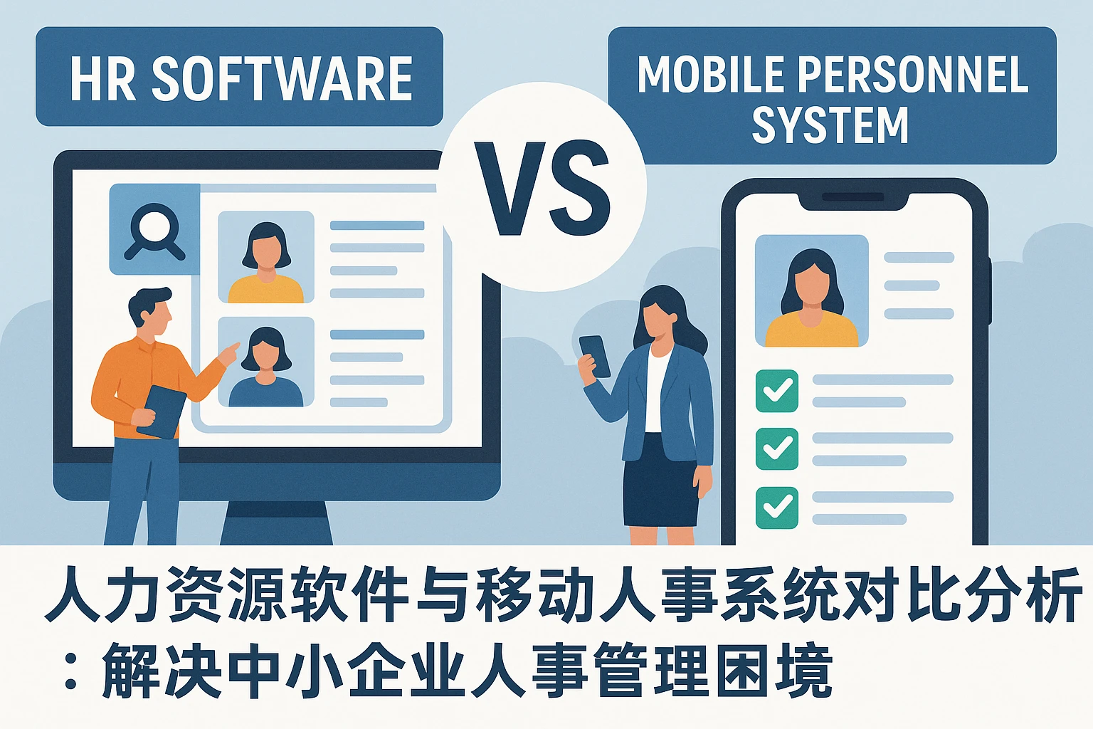 人力资源软件与移动人事系统对比分析：解决中小企业人事管理困境