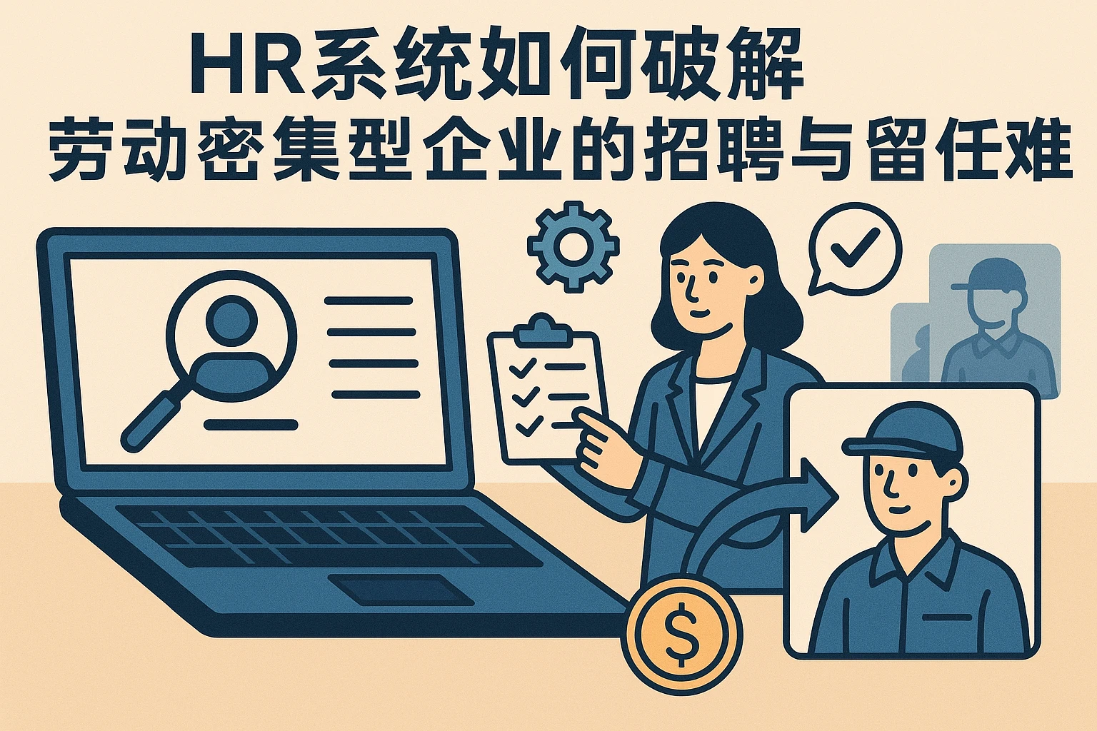 HR系统如何破解劳动密集型企业的招聘与留任难题