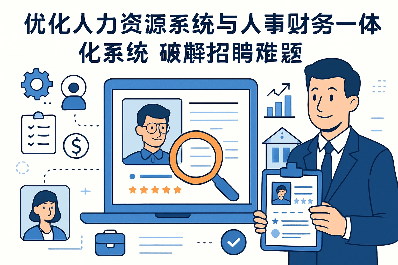 优化人力资源系统与人事财务一体化系统，破解招聘难题