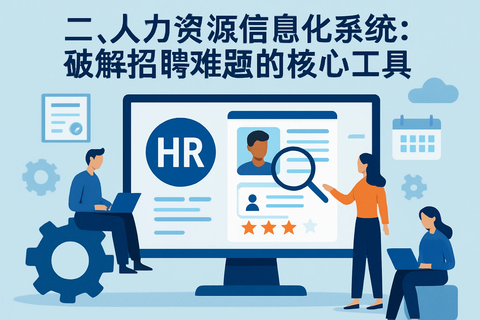 二、人力资源信息化系统:破解招聘难题的核心工具