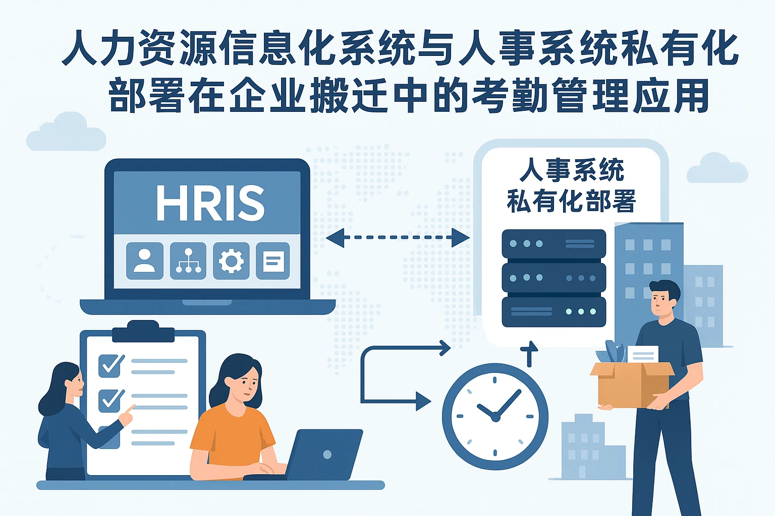 人力资源信息化系统与人事系统私有化部署在企业搬迁中的考勤管理应用