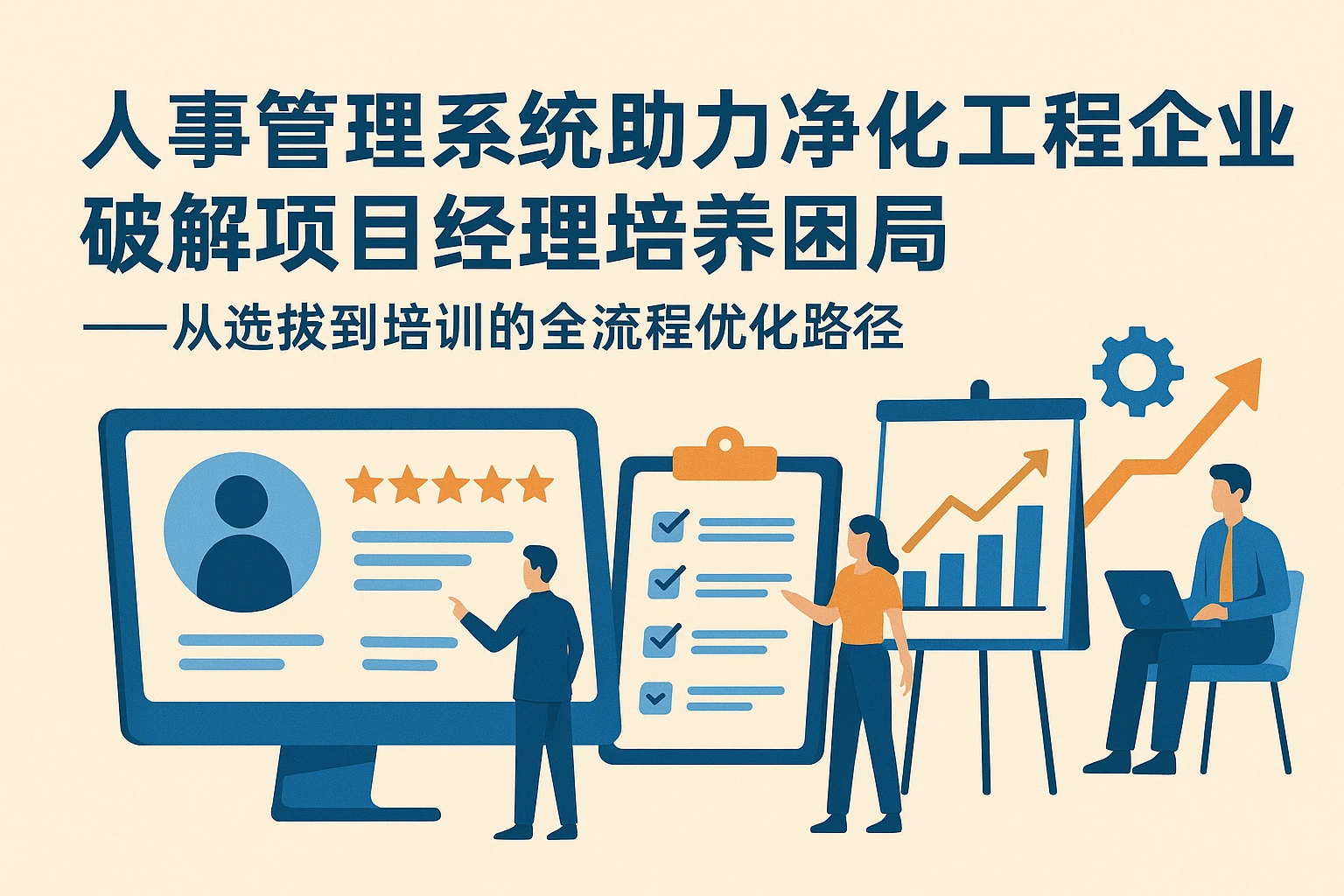 人事管理系统助力净化工程企业破解项目经理培养困局——从选拔到培训的全流程优化路径
