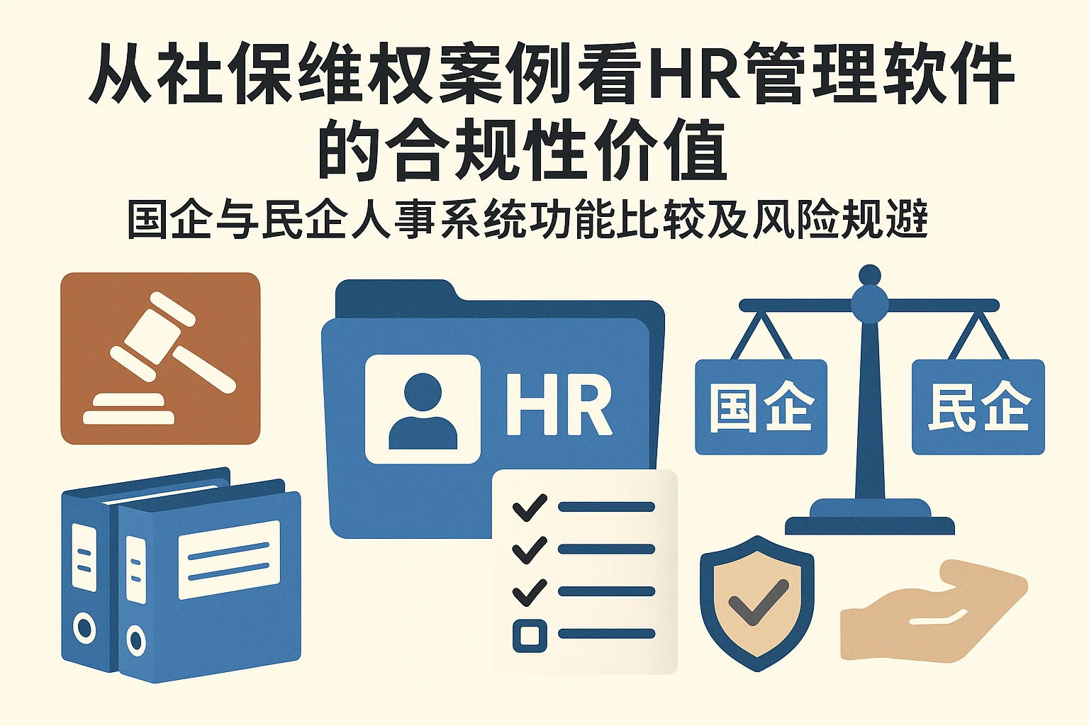 从社保维权案例看HR管理软件的合规性价值——国企与民企人事系统功能比较及风险规避
