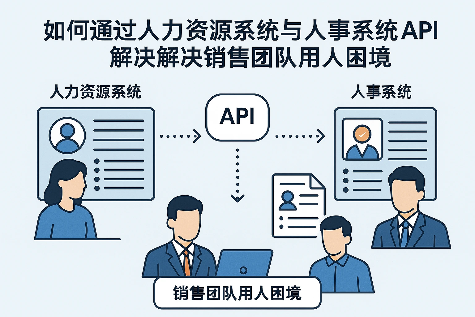 如何通过人力资源系统与人事系统API接口解决销售团队用人困境