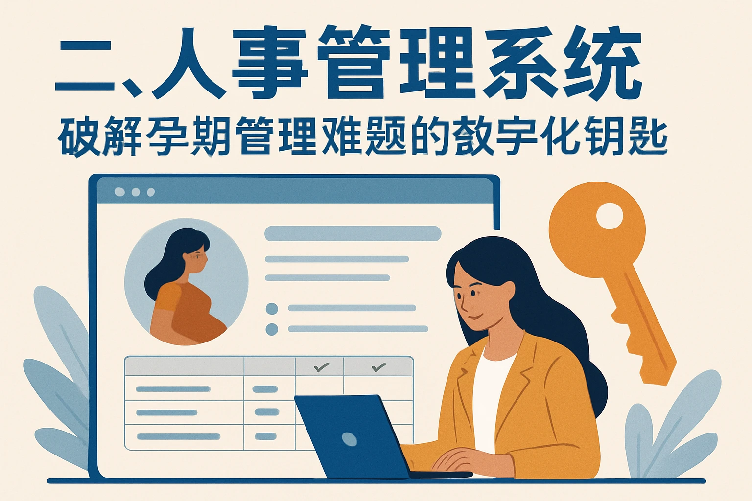 二、人事管理系统：破解孕期管理难题的数字化钥匙