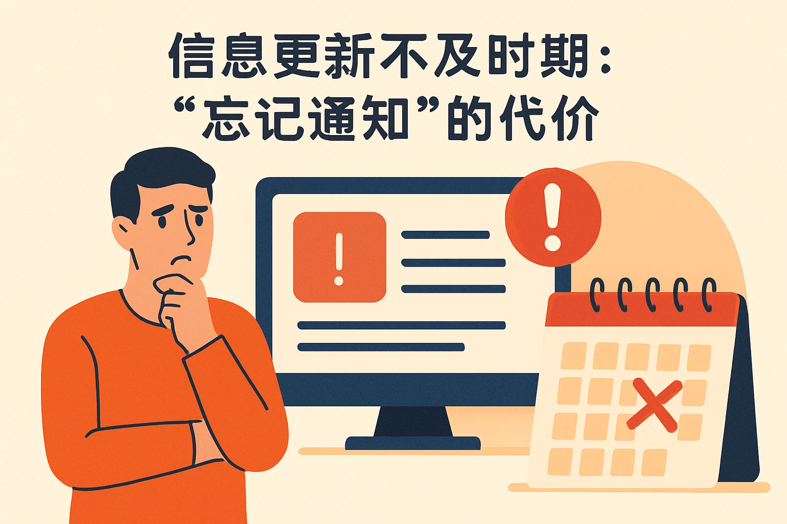 2. 信息更新不及时：“忘记通知”的代价