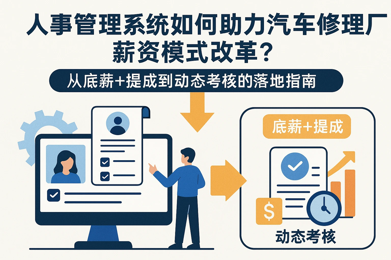 人事管理系统如何助力汽车修理厂薪资模式改革？从底薪+提成到动态考核的落地指南
