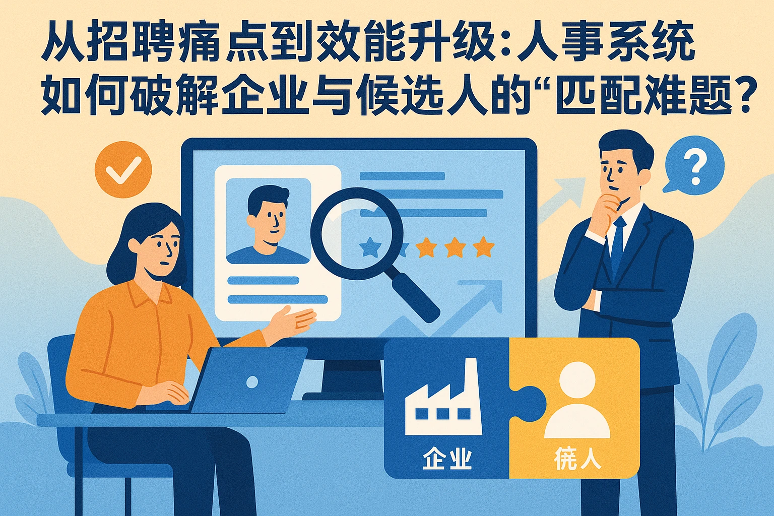 从招聘痛点到效能升级:人事系统如何破解企业与候选人的“匹配难题”?