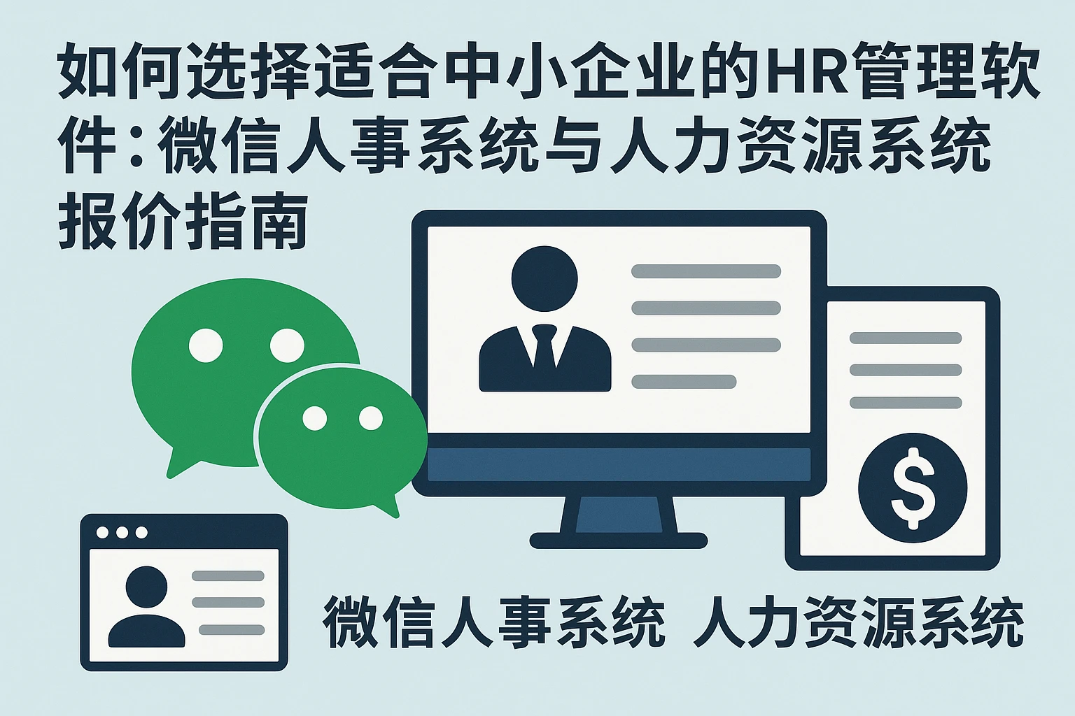 如何选择适合中小企业的HR管理软件:微信人事系统与人力资源系统报价指南