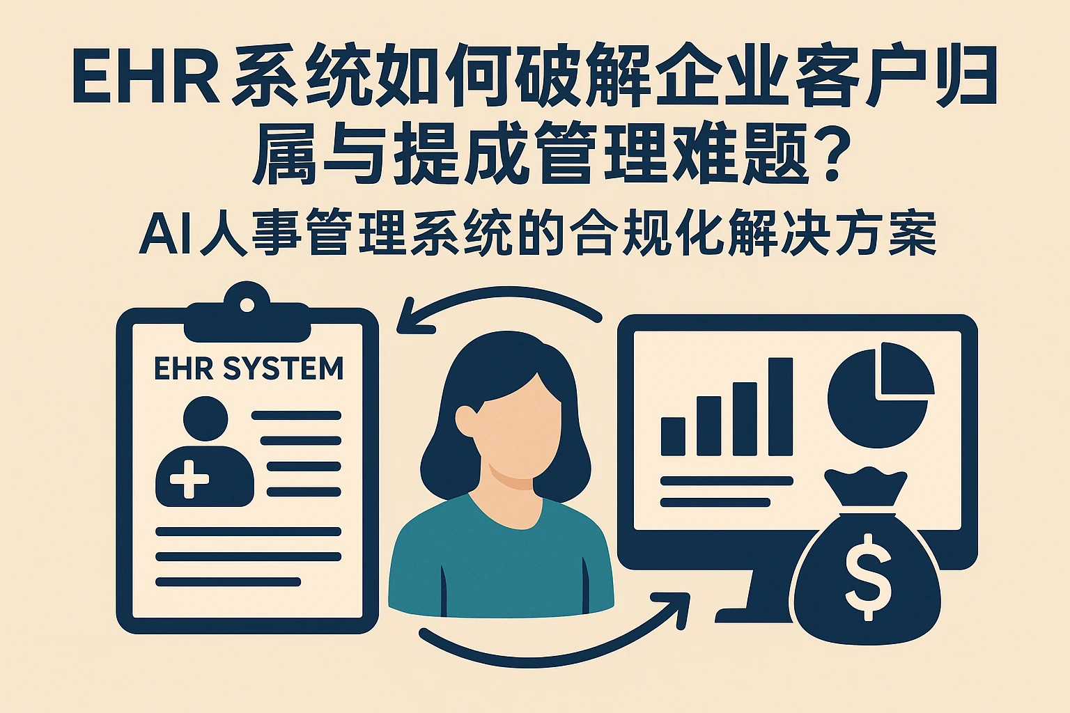 EHR系统如何破解企业客户归属与提成管理难题？AI人事管理系统的合规化解决方案
