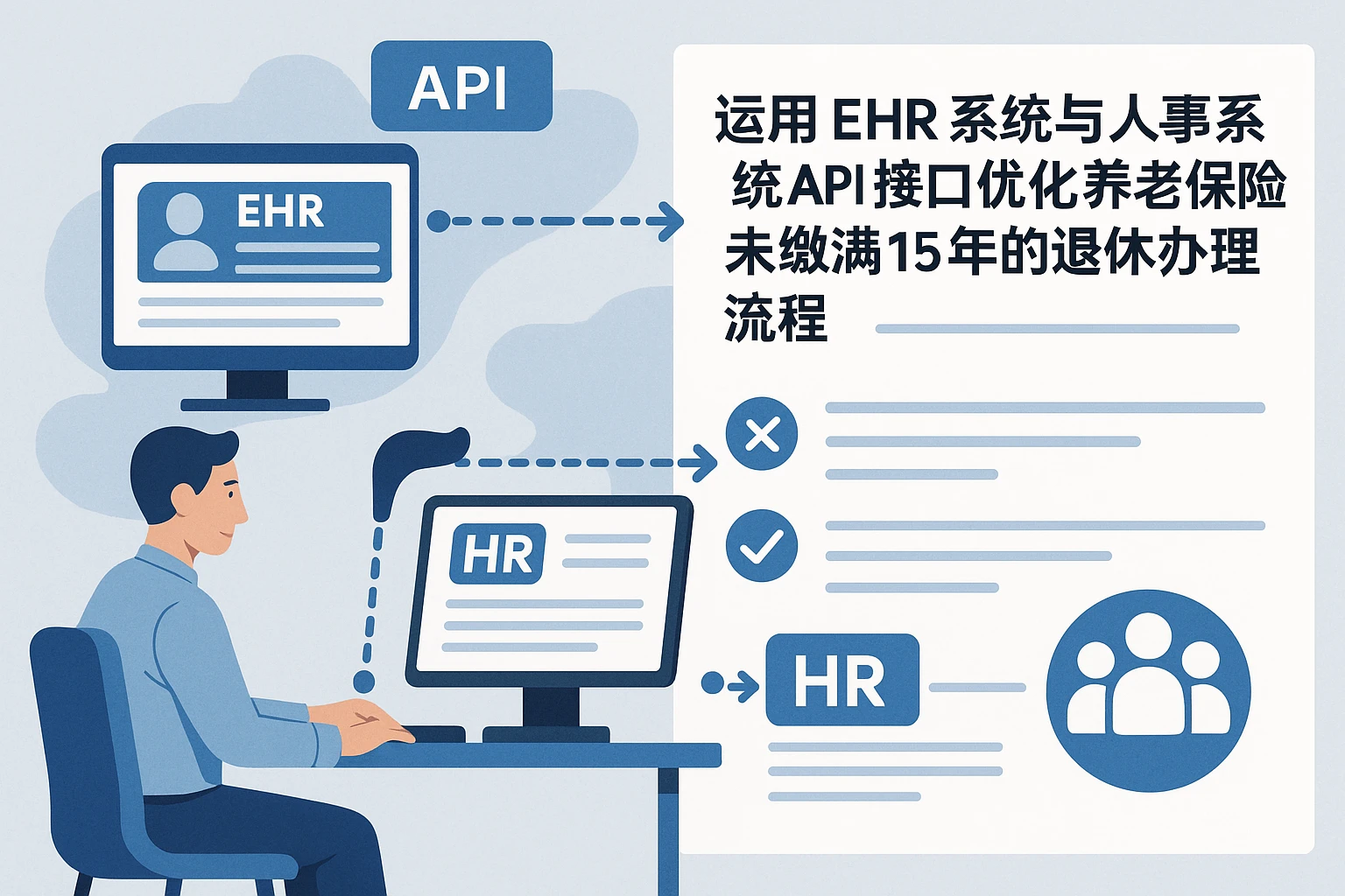 运用EHR系统与人事系统API接口优化养老保险未缴满15年的退休办理流程