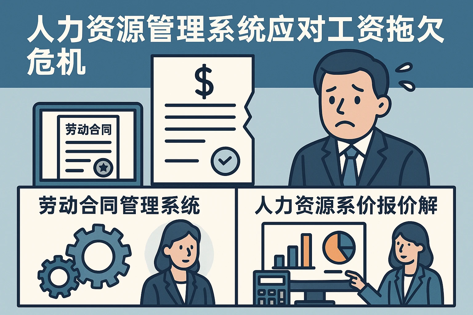 人力资源管理系统应对工资拖欠危机：劳动合同管理系统与人力资源系统报价解析