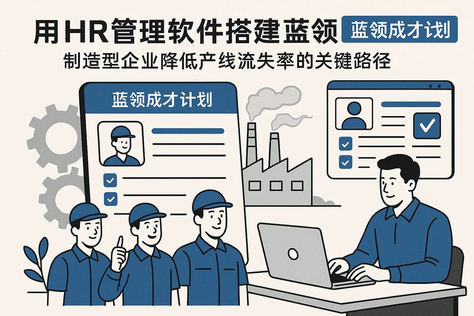 用HR管理软件搭建蓝领成才计划：制造型企业降低产线流失率的关键路径
