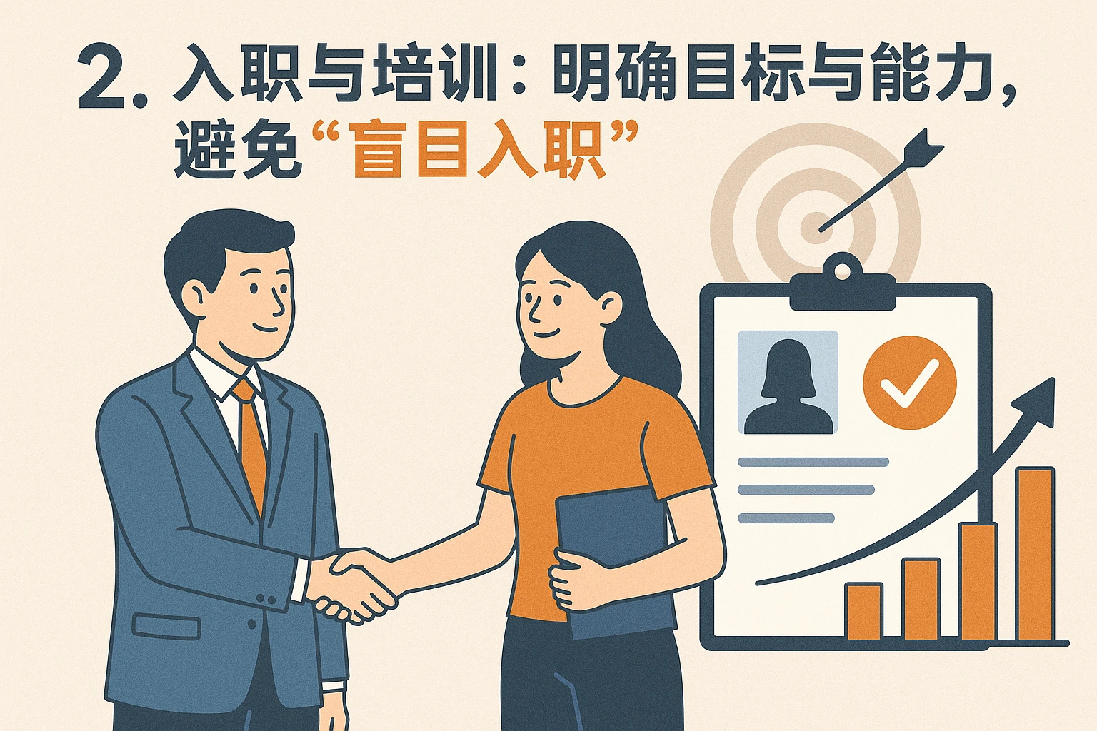 2. 入职与培训：明确目标与能力匹配，避免“盲目入职”