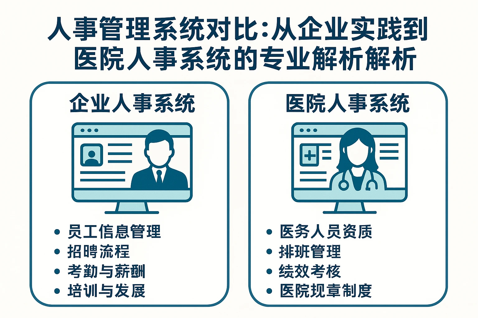 人事管理系统对比:从企业实践到医院人事系统的专业解析