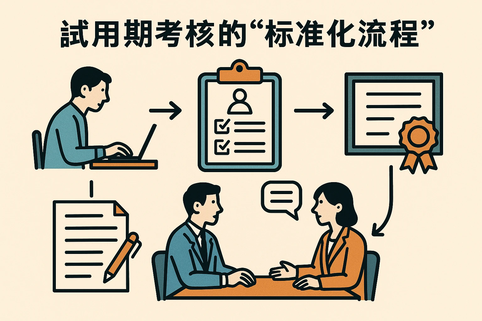 2. 试用期考核的“标准化流程”