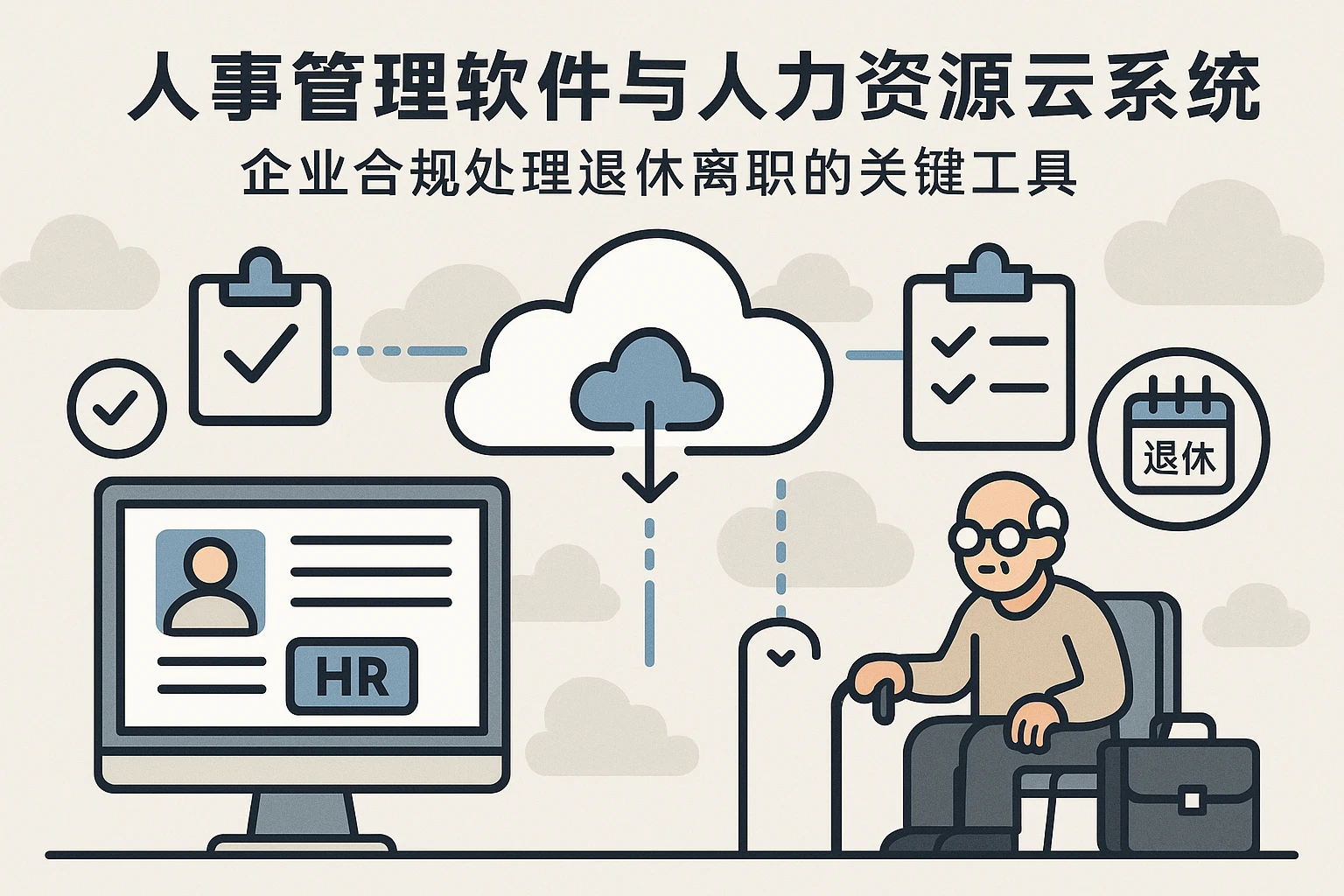 人事管理软件与人力资源云系统：企业合规处理退休离职的关键工具