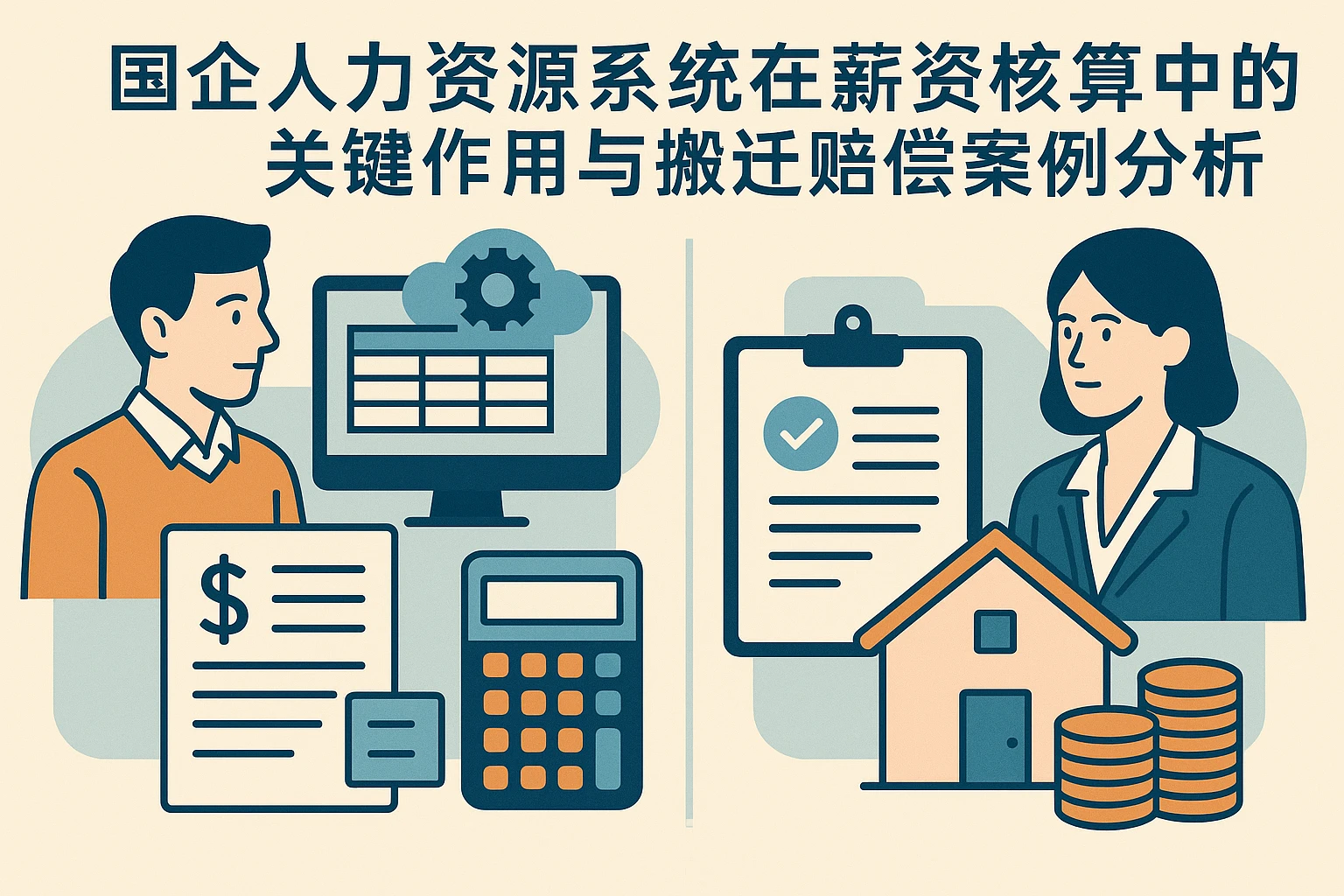 国企人力资源系统在薪资核算中的关键作用与搬迁赔偿案例分析