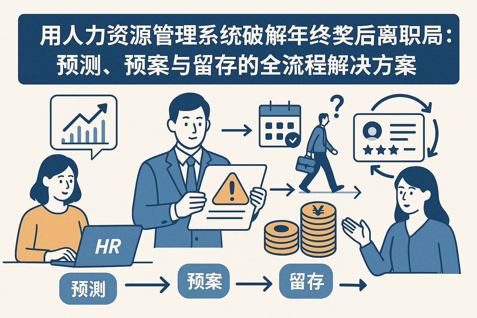 用人力资源管理系统破解年终奖后离职困局:预测、预案与留存的全流程解决方案