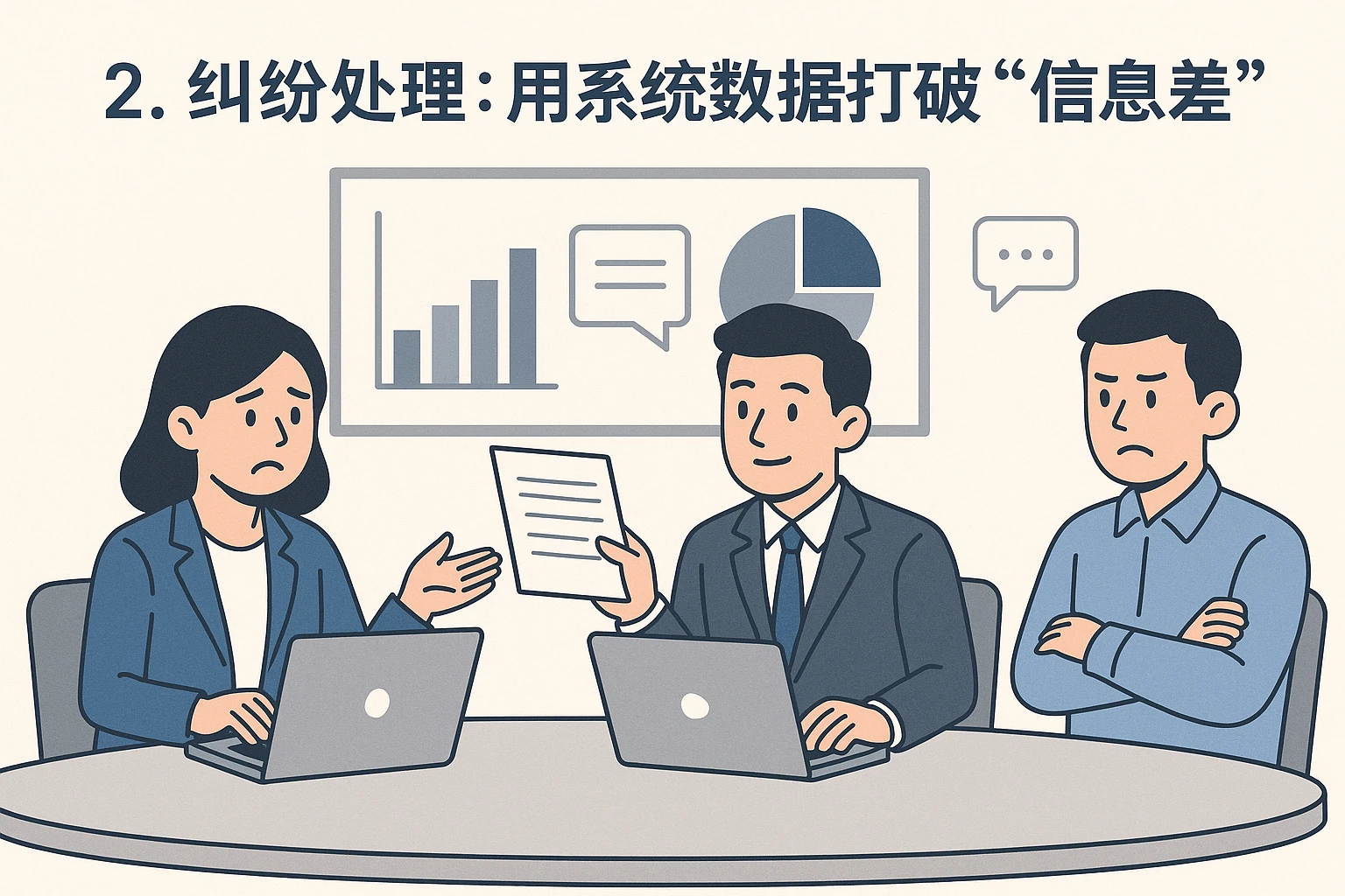 2. 纠纷处理：用系统数据打破“信息差”