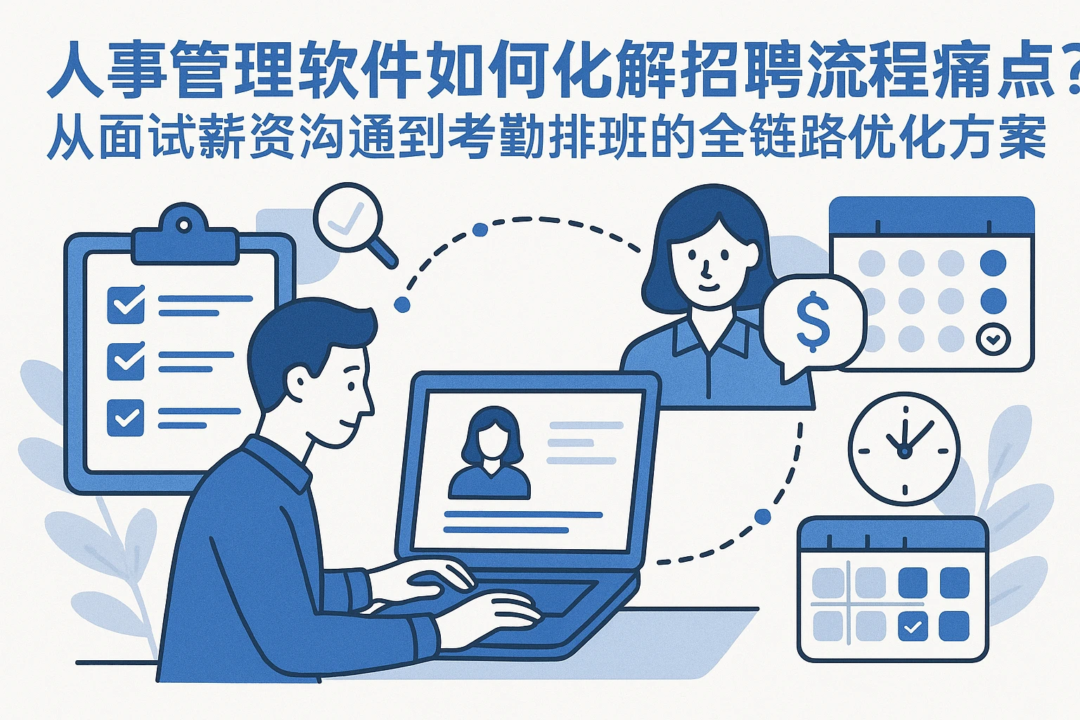 人事管理软件如何化解招聘流程痛点?从面试薪资沟通到考勤排班的全链路优化方案