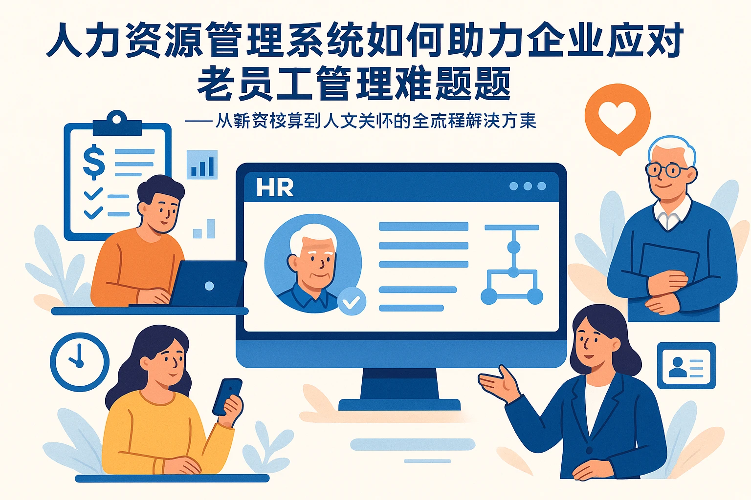 人力资源管理系统如何助力企业应对老员工管理难题——从薪资核算到人文关怀的全流程解决方案