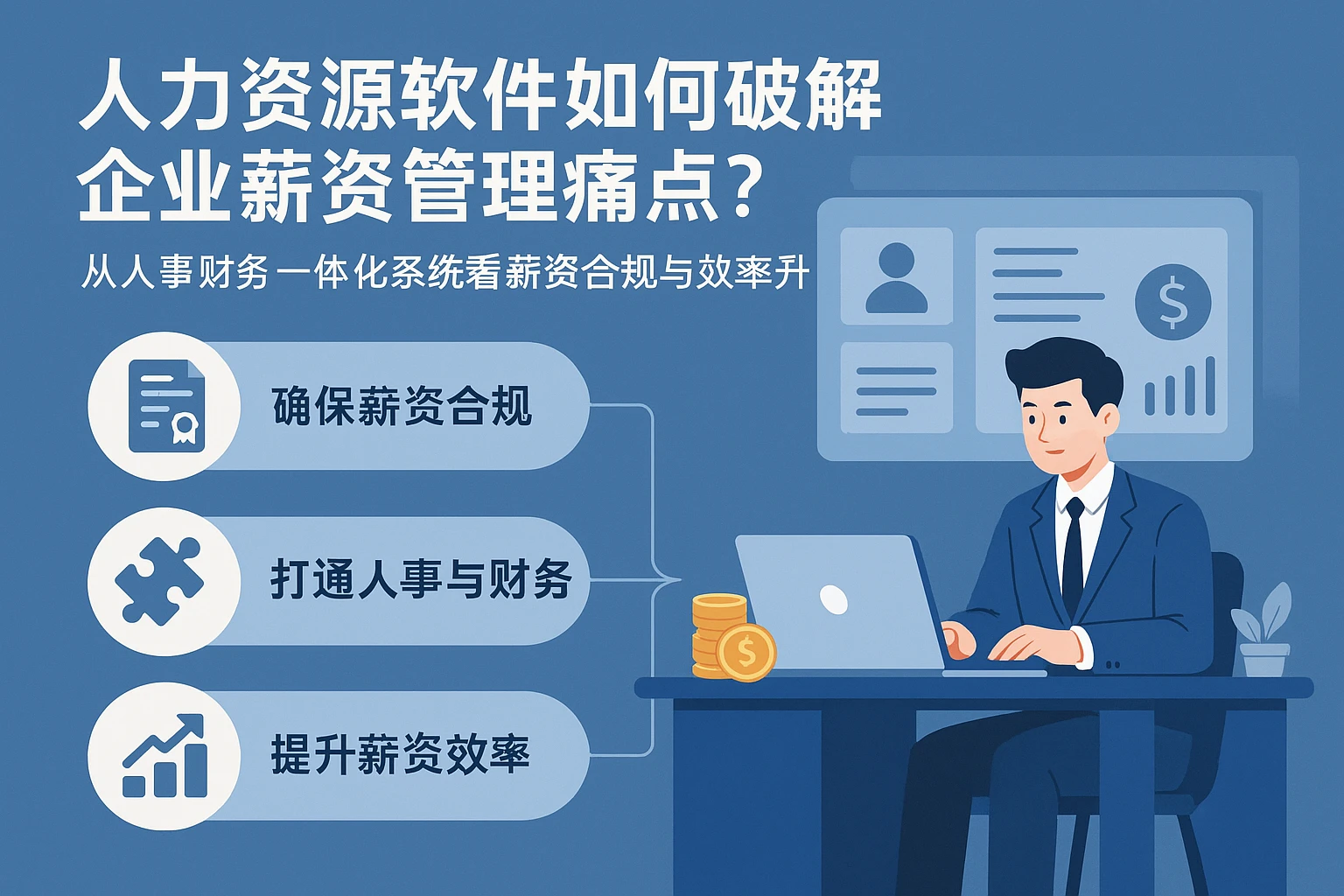 人力资源软件如何破解企业薪资管理痛点？从人事财务一体化系统看薪资合规与效率提升