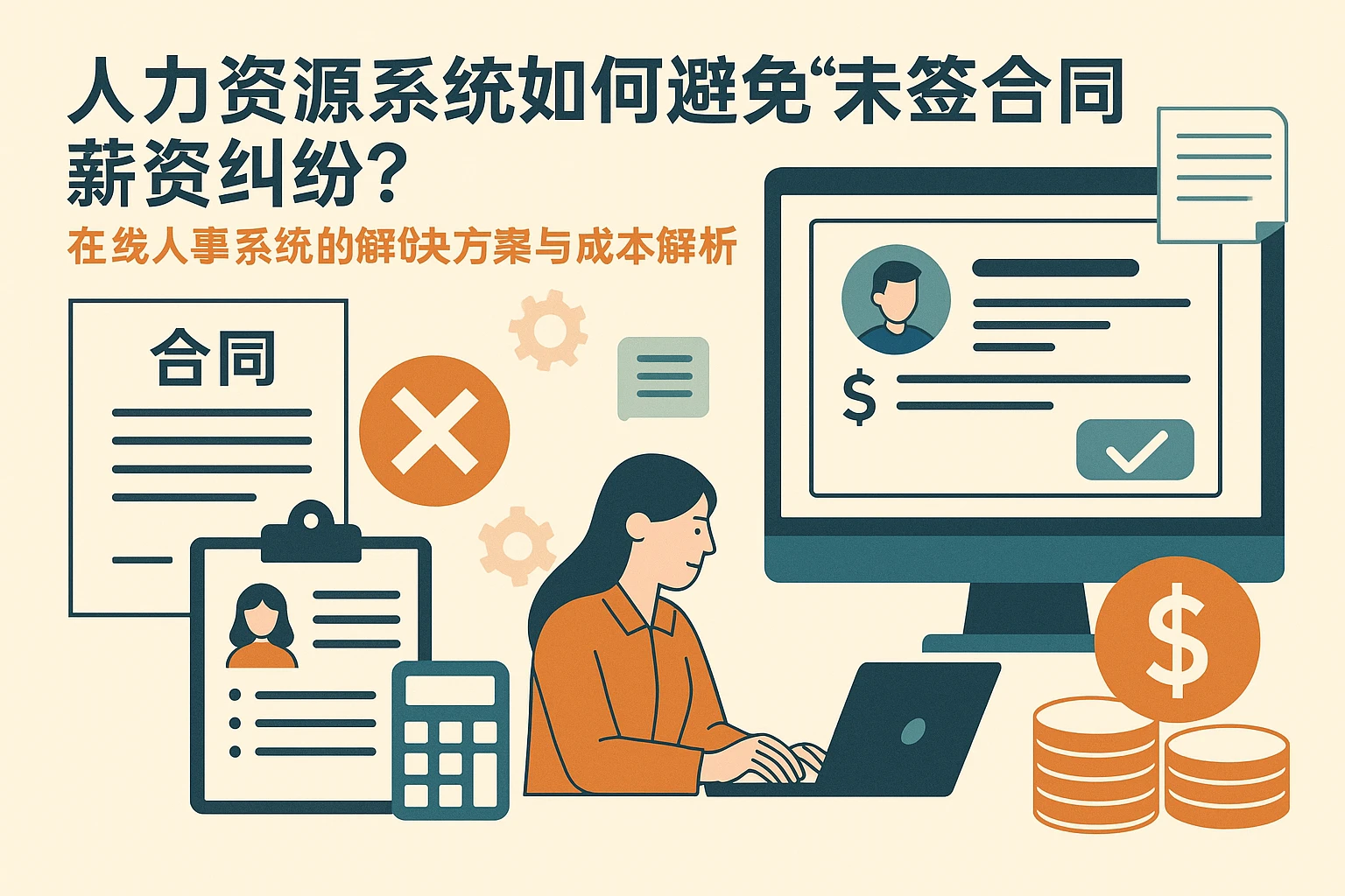 人力资源系统如何避免“未签合同薪资纠纷”？在线人事系统的解决方案与成本解析