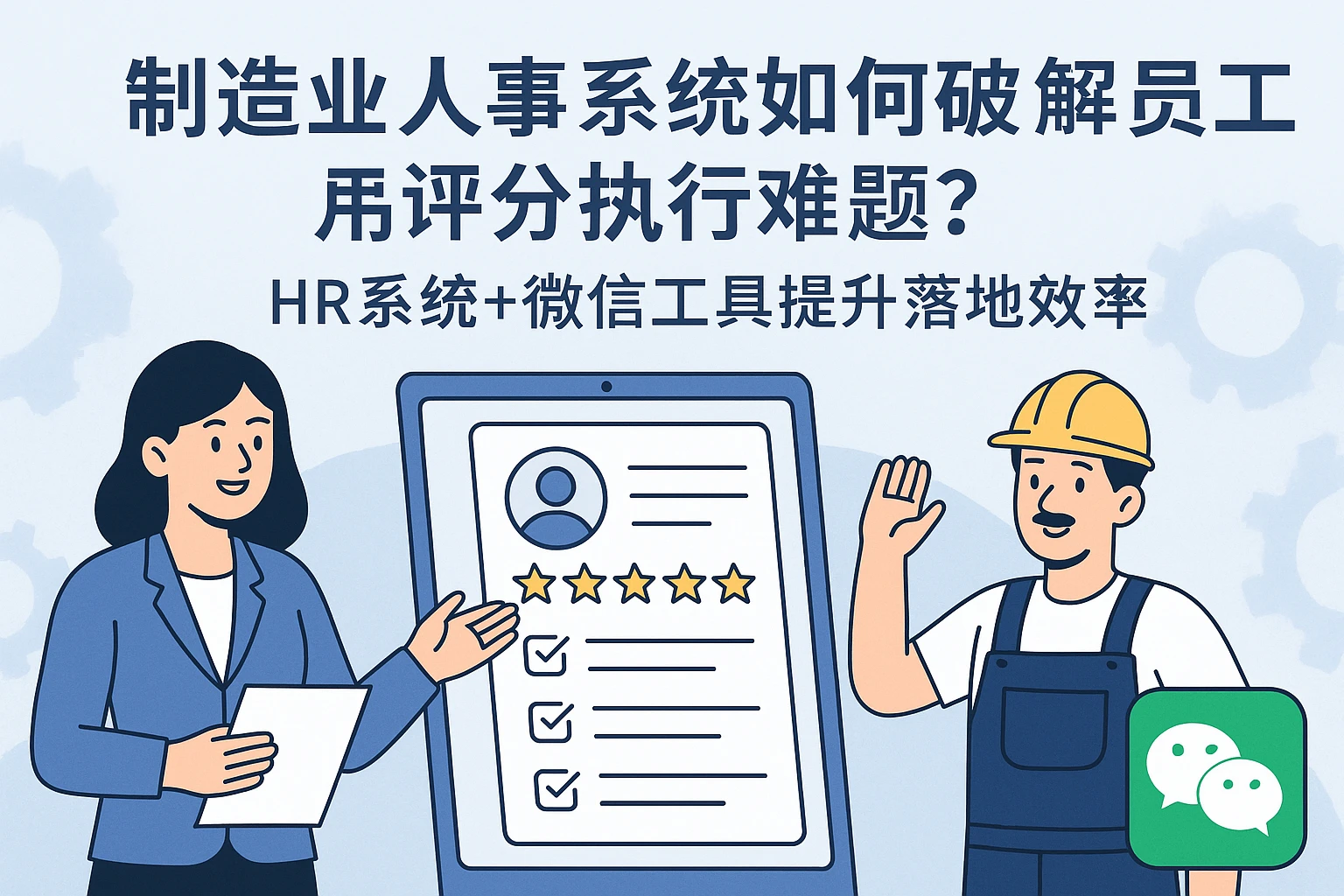 制造业人事系统如何破解员工评分执行难题？HR系统+微信工具提升落地效率
