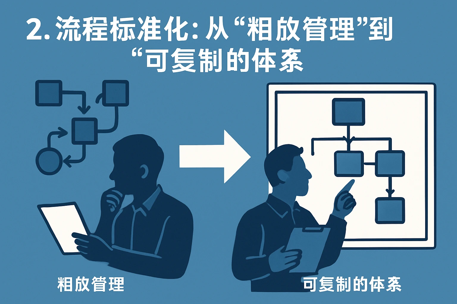 2. 流程标准化:从“粗放管理”到“可复制的体系”