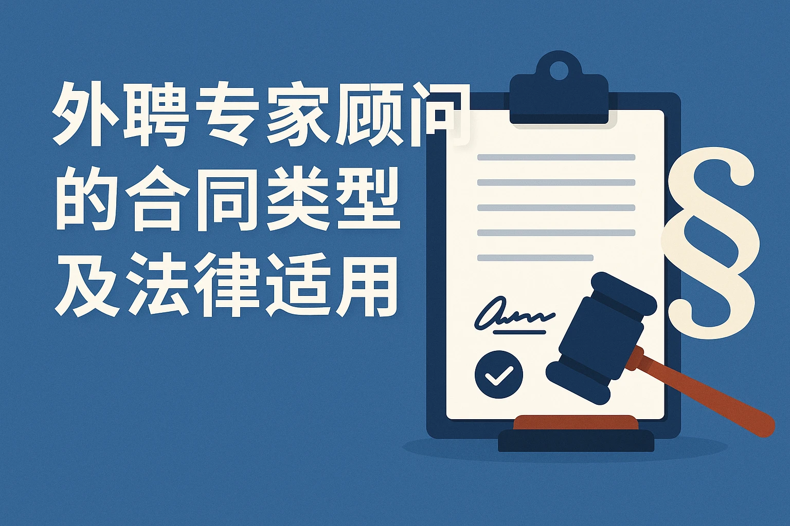 外聘专家顾问的合同类型及法律适用