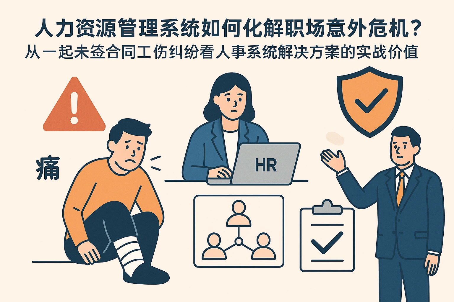 人力资源管理系统如何化解职场意外危机？从一起未签合同工伤纠纷看人事系统解决方案的实战价值
