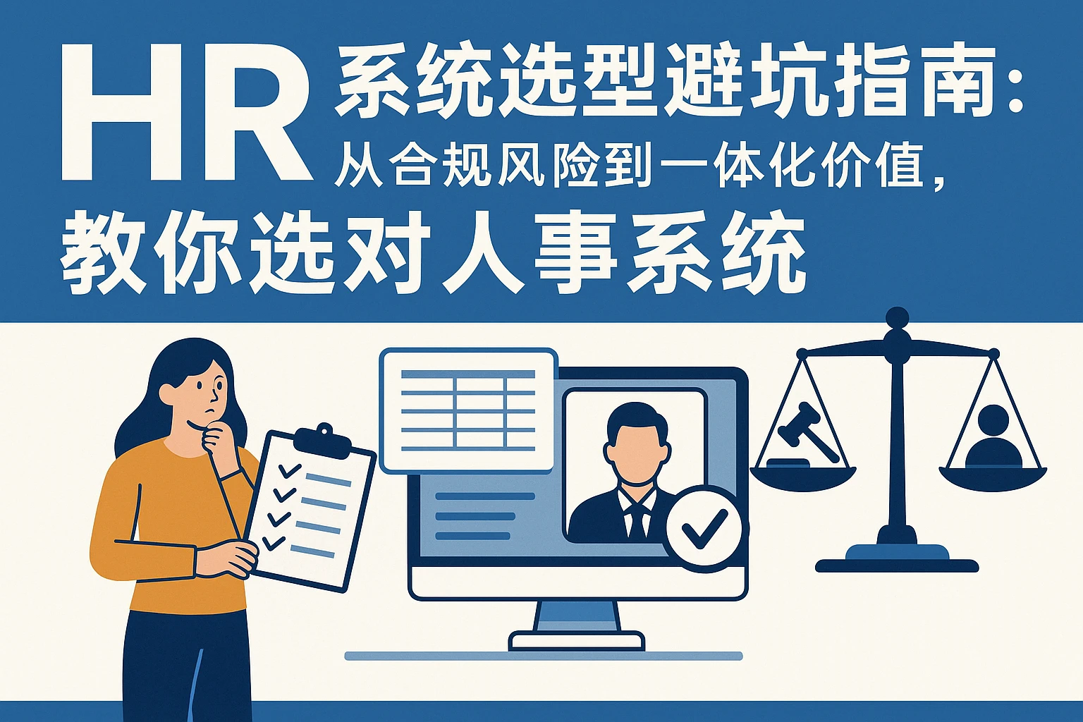 HR系统选型避坑指南：从合规风险到一体化价值，教你选对人事系统