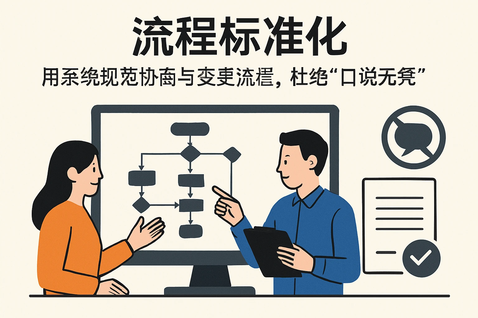 1. 流程标准化：用系统规范协商与变更流程，杜绝“口说无凭”