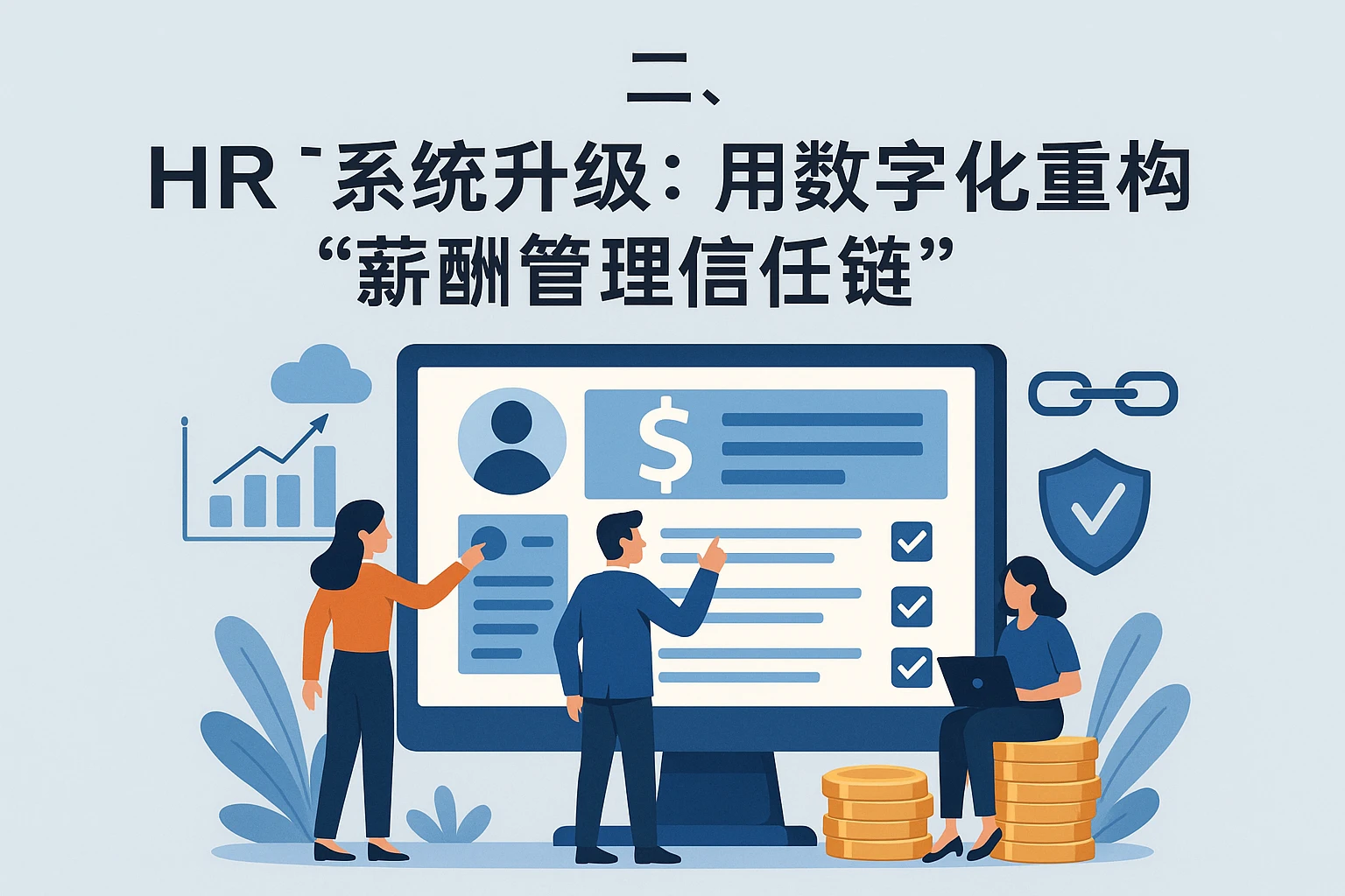 二、HR系统升级:用数字化重构“薪酬管理信任链”