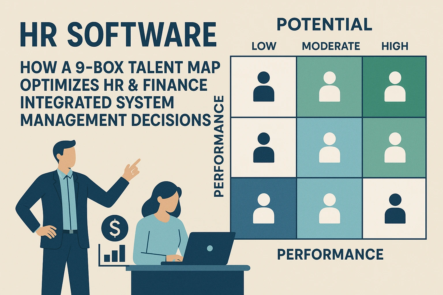人力资源软件如何通过九宫格人才地图优化人事财务一体化系统管理决策