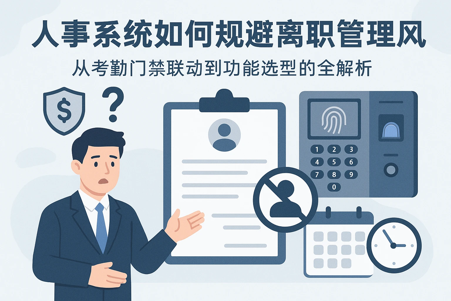 人事系统如何规避离职管理风险？从考勤门禁联动到功能选型的全解析