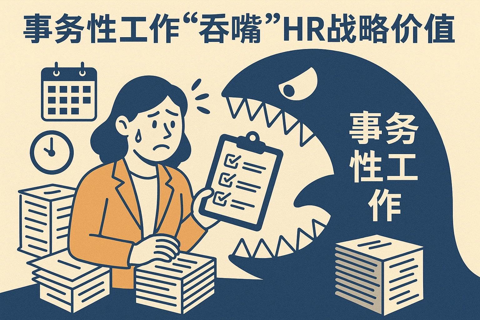 1. 事务性工作“吞噬”HR战略价值