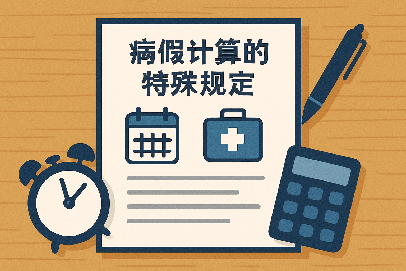 病假计算的特殊规定