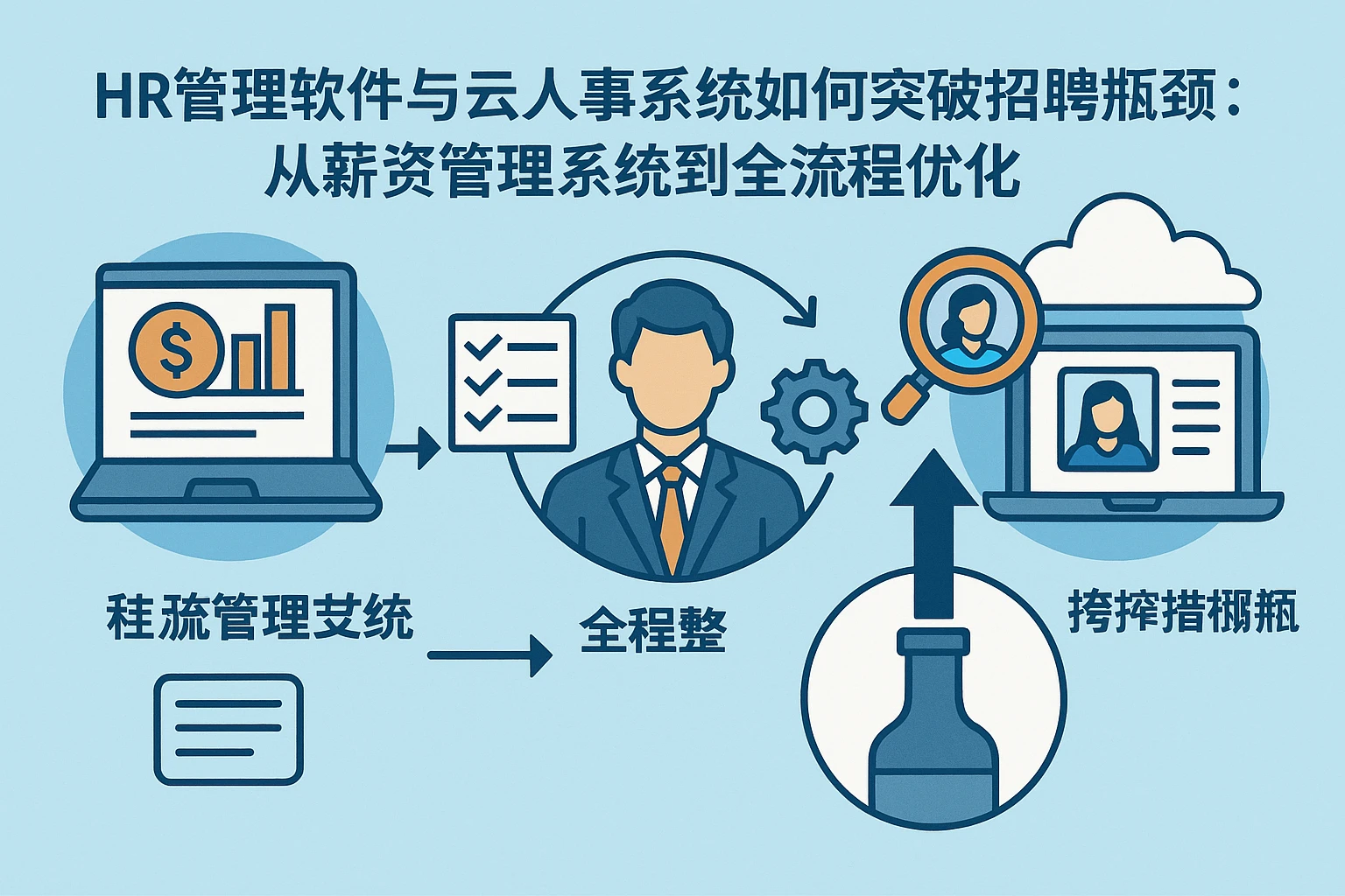 HR管理软件与云人事系统如何突破招聘瓶颈：从薪资管理系统到全流程优化
