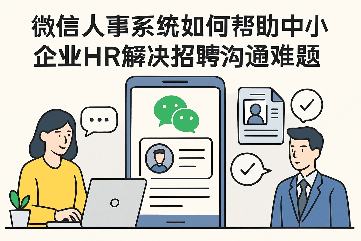 微信人事系统如何帮助中小企业HR解决招聘沟通难题