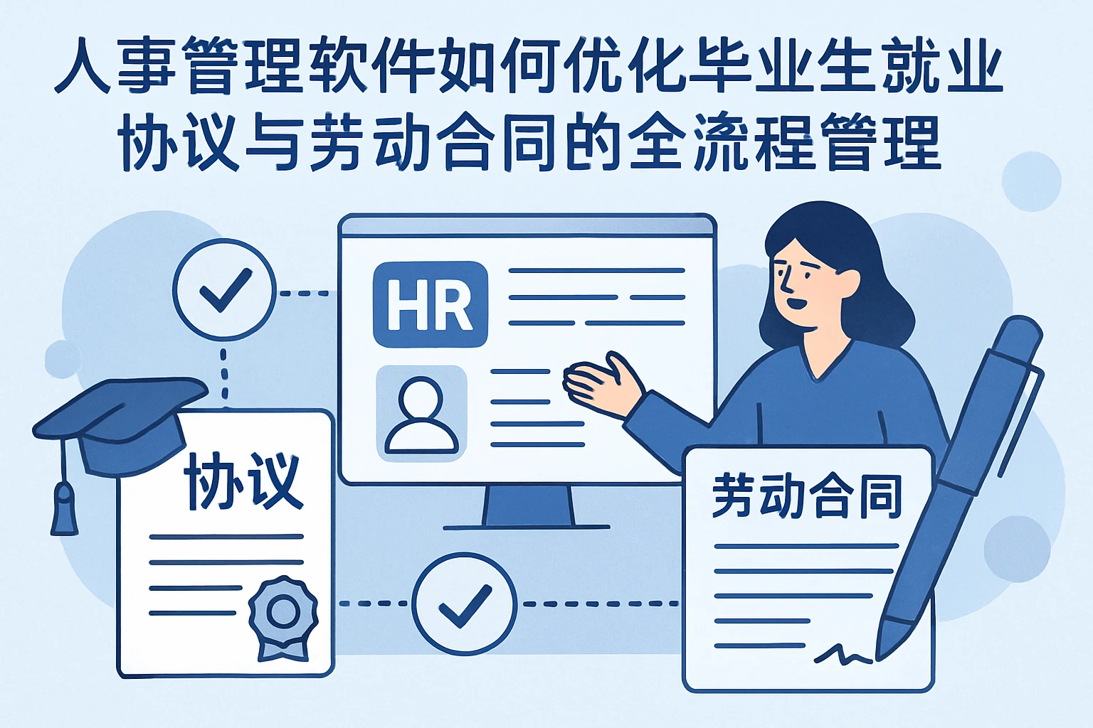 人事管理软件如何优化毕业生就业协议与劳动合同的全流程管理