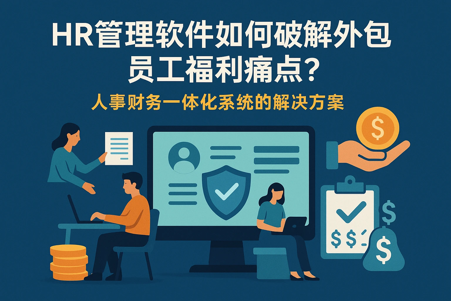HR管理软件如何破解外包员工福利痛点?人事财务一体化系统的解决方案