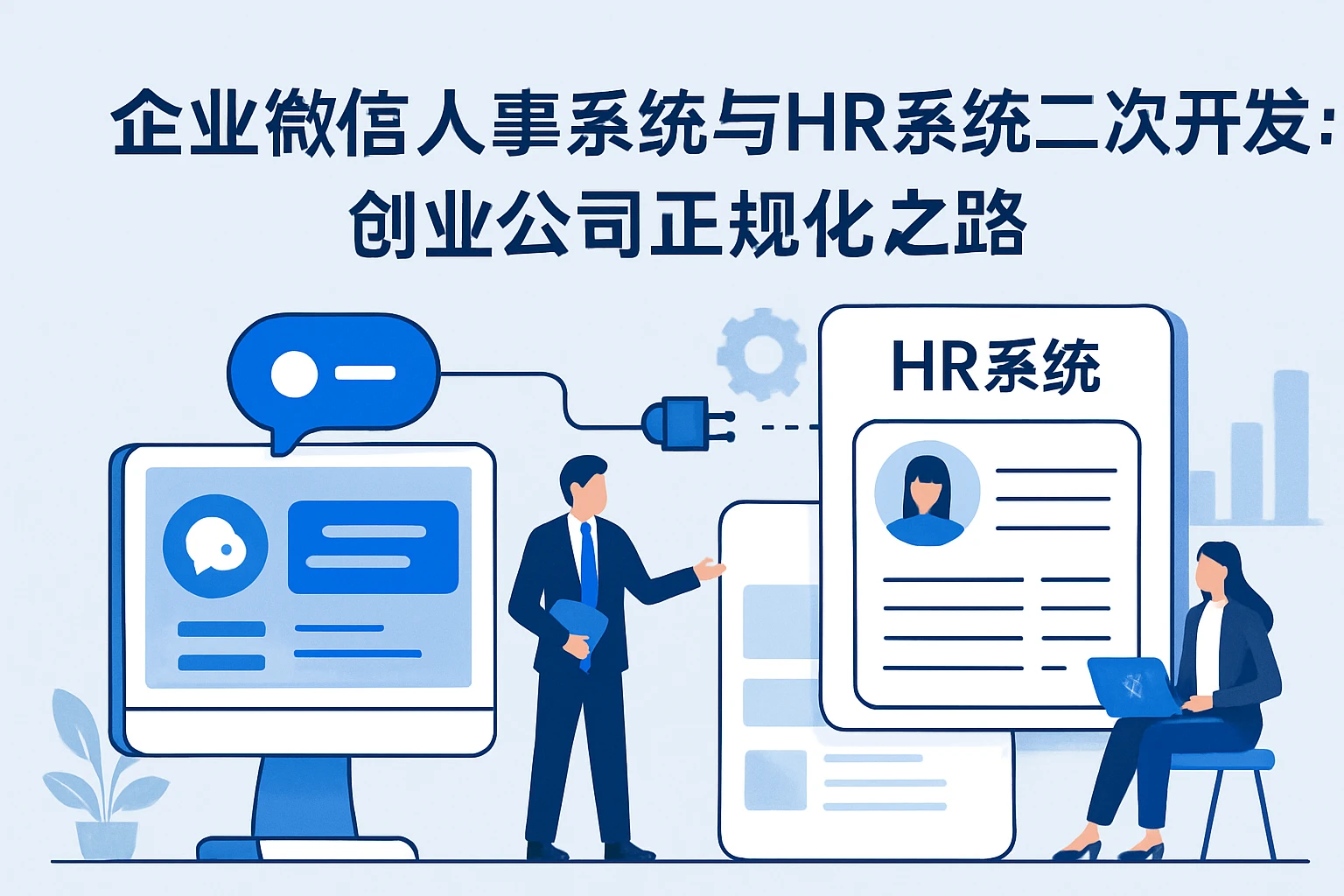 企业微信人事系统与HR系统二次开发：创业公司正规化之路