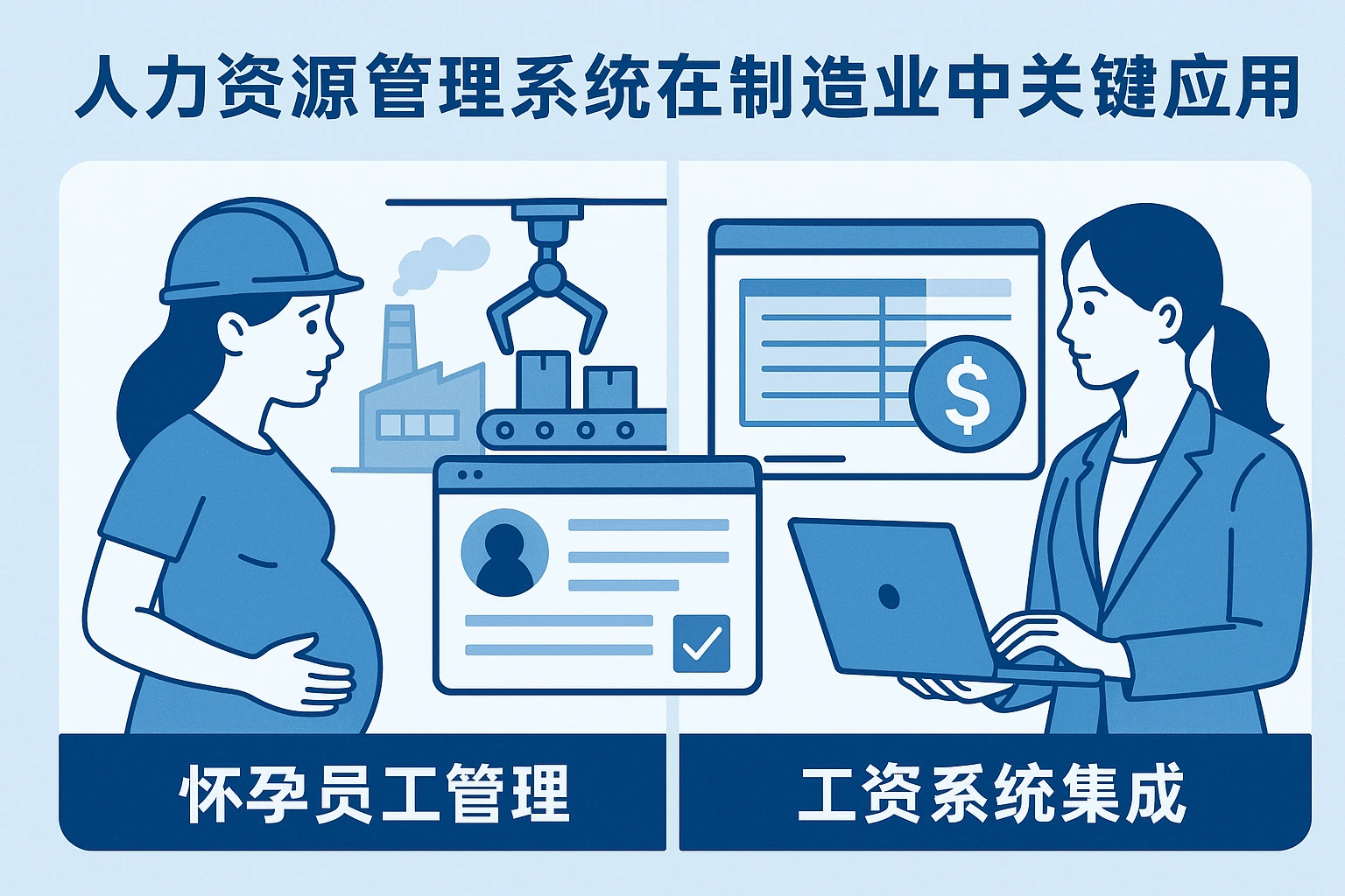 人力资源管理系统在制造业中的关键应用:怀孕员工管理与工资系统集成